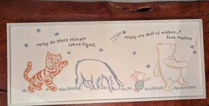POTTERY BARN KIDS Disneys Winnie Puuh bestickte Kunst - OFFENE BOX - Bild 1 von 4