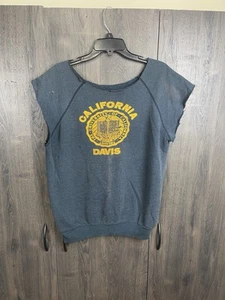 University of California Davis UCD  Sweatshirt Dark Grey Mens Large - Picture 1 of 5