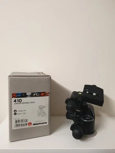 New Manfrotto 410 Junior Geared Tripot Head With Quick Release Plate - Picture 1 of 16