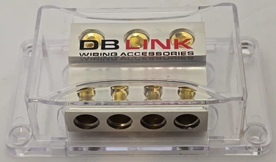 DB LINK: NGB04X Nickel Plasted Distribution Block 2 x 0 Ga, 1 x 2 Ga., 4 x 4 Ga. - Image 1 of 4