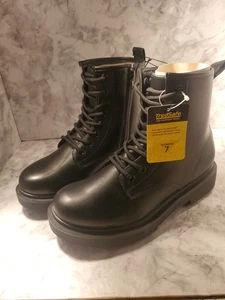 TREDSAFE - GR: 7 - Black Raven Oil & Slip Resistant Schnürstiefel - NEU! - Bild 1 von 5