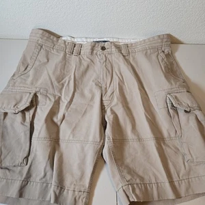 Polo Ralph Lauren Cargo Shorts Tan Khaki Mens 44 waist Chino 90s/00s Vintage - Picture 1 of 9