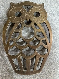 Vintage italienischer Silber Teller Eule Untersetzer/Wandkunst von Leonard - 10" - Bild 1 von 6