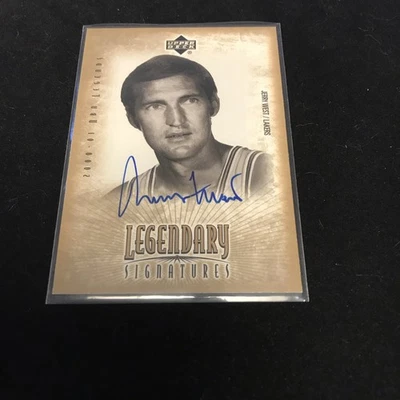 2000-01 Upper Deck Legends Jerry West Legendary Signatures Auto - Image 1 of 2