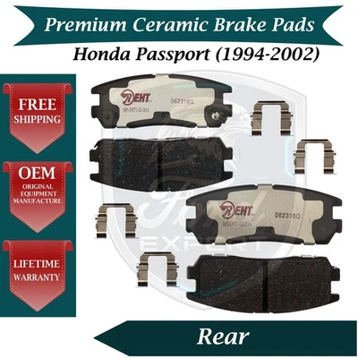 NUEVO OE Kit de pastillas de freno traseras de cerámica para Honda Passport 1994-2002 garantía de por vida Foto 1 de 4