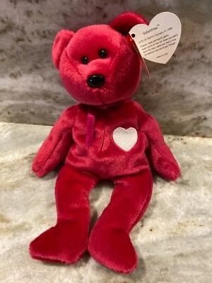 TY Beanie Baby Valentina Red Bear w/ Heart (New With Tag) - Image 1 of 4