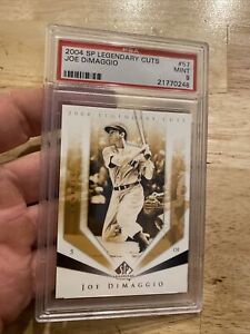 Joe DiMaggio PSA 9 MINTY Legendary Cuts New York Yankees Collector Card 2004 WOW