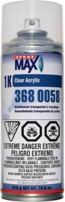 SprayMax 3680058 1K Acrylic Clearcoat  10.9 Oz. Aerosol - Image 1 of 2