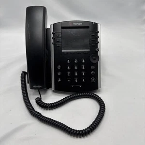 Polycom 2200-48450-025 VVX 411 IP VOIP POE Gigabit Telephone - Used - Picture 1 of 4