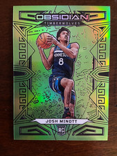 Josh Minott 2022-23 Obsidian Green Flood /25 Rookie Basketball Card SSP