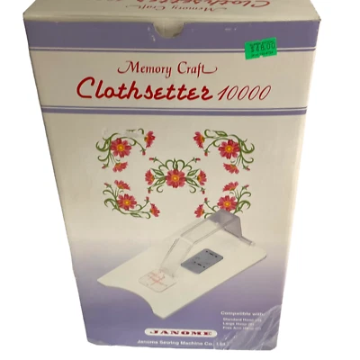 Janome Memory Craft Clothsetter 10000 Fits Hoop A, B, C. Boxed Embroidery Boxed - Image 1 of 4
