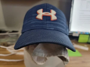 Under Armour UA Navy Blue Pro Fit Stretch Fitted Hat Youth Small/Medium E22 6 - Picture 1 of 5