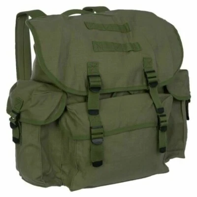 Rucksack Mil-Tec Cotton Bundeswehr Oliv 100 % Baumwolle Cityrucksack ca 25 Liter - Bild 1 von 4