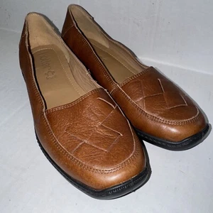 Hotter Women’s Leather Brown Loafers Size 9 Made In England  - Picture 1 of 8