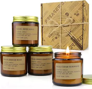 YFYTRE 4 Pack Scented Candle Set Soy Wax Candles, Aromatherapy Candles for Home - Picture 1 of 12