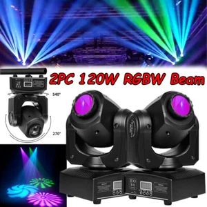 2PCS LED Gobo Moving Head Light RGBW DMX Stage Effect DJ Party Disco Spot Light - Picture 1 of 12