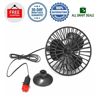 Ventilador Abanico Para Camion Remolque Carro Auto Con Conexión 12 V Cigarrillo Foto 1 de 4