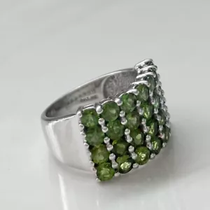 💚 DESIGNER PERIDOT STERLING SILVER .925 RING 7 THAILAND💚 - Picture 1 of 8