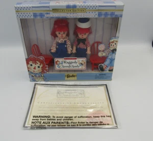 1999 Mattel, Barbie Classic Raggedy Ann & Andy Dolls.NIB - Picture 1 of 5