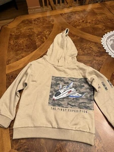 mayoral hooded sweatshirt “First Expedition” logo for boy 5Y 99% cotton - Picture 1 of 9