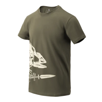 Helikon Tex T-Shirt Full Body Skeleton Chameleon tshirt Oliv Green