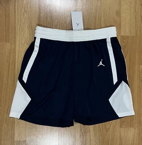 Nike Dri-Fit Air Jordan Women's L Large Basketball Shorts Navy Blue AT0542-420 - Picture 1 of 5