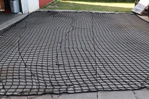 Baynets InCord 25x21 ft BLACK HTPP CAGE NET SAFETY NET Safety Netting - Picture 1 of 9