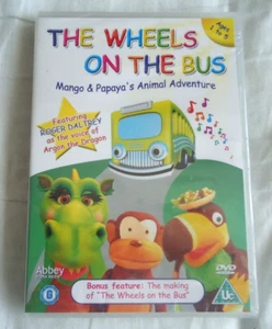 The Wheels On The Bus - Mango And Papaya's Animal Adventure DVD NEW & SEALED - Picture 1 of 3