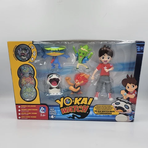 NEW Hasbro Yo-kai Watch Nate Pandanoko Wiglin Blazion Walkappa Box Figure Set Cover