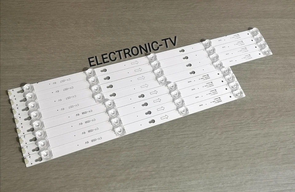 8 BARRETTES LEDS COMPATIBLE AVEC THOMSON 55US6016