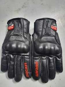 Ducati Beautiful Motorbike Cowhide Leather Racing Gloves, Bikers Gloves Riders - Picture 1 of 4