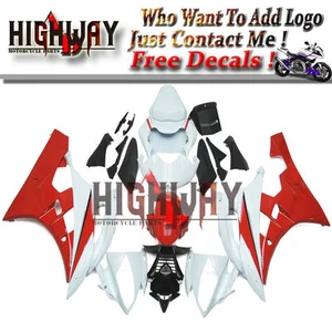 Red White Black Fairings For Yamaha YZF R6 06 07 ABSPlastic Bodywork Fairing Kit - Picture 1 of 6