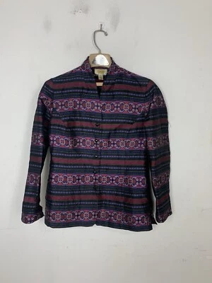 Talbots Womens Jacket 6 Silk Asian Fairy Floral Art to Wear Tribal Festival - Image 1 of 4