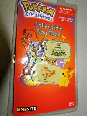 Nuevas etiquetas de perro coleccionables Pokémon selladas #77 Ponyta 1999 Foto 1 de 2
