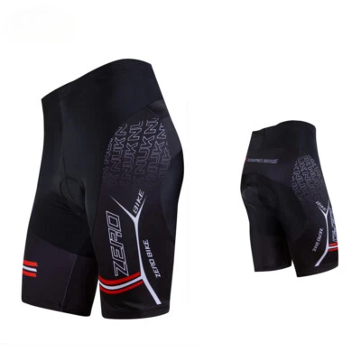 Pantalones Cortos de Ciclismo de Secado Rápido Bicicleta de Montaña 3D GEL Acolchados Pantalones Cortos Apretados Negros Foto 1 de 4