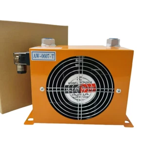 Brand New Hydraulic Air Oil Cooler Air-Cooled Oil Radiator Heat Exchanger 48W12V - Picture 1 of 13