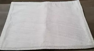 Nautica Home White Woven Placemats Set 4 19x13 Linen Dining Accents - Picture 1 of 3