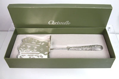 Christofle Silverplate Vinea Discontinued Openwork Cake Meat Asparagus Server - Image 1 of 4