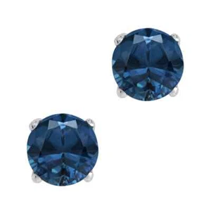 London Blue Topas Ohrstecker 925er Silber Symbol Schmuck NEU - Bild 1 von 1