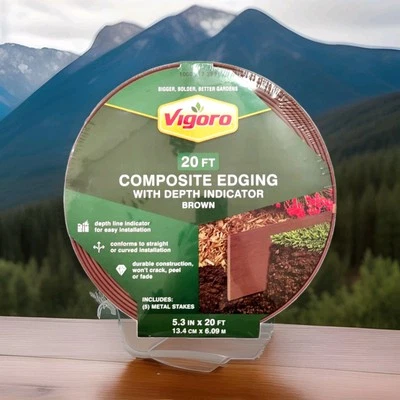 Kit de bordes de paisaje Vigoro sin excavación de plástico 5,3" X 20 pies Foto 1 de 4