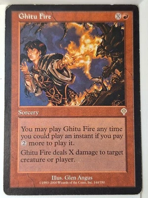 Ghitu Fire - (MP) Invasion - Magic the Gathering MTG - Image 1 of 3