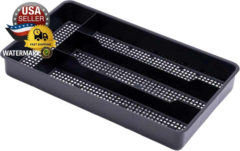 Dial Industries Small Cutlery Utensil Silverware Kitchen Drawer Organizer Tray