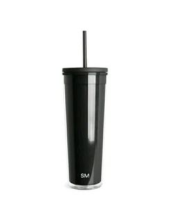Simple Modern 24 oz Plastic Tumbler with Lid and Straw Reusable BPA Free - Black - Picture 1 of 4