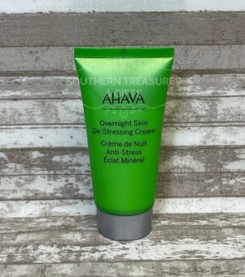 New Ahava Mineral Radiance Overnight Skin De-Stressing Cream 1.7 oz - Image 1 of 3