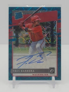 TRES BARRERA 2020 DONRUSS OPTIC RATED ROOKIE TEAL VELOCITY PRIZM AUTO! #18/35! - Picture 1 of 2