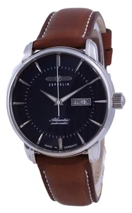 Reloj para hombre Zeppelin automático de cuero con esfera azul atlántico 8466-3 84663 - Imagen 1 de 4