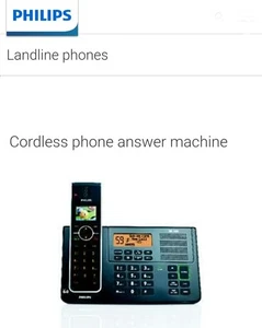 PHILIPS SE6581B/17 DECT 6.0Enhanced High Def Voice Phone with digital answering - Picture 1 of 3