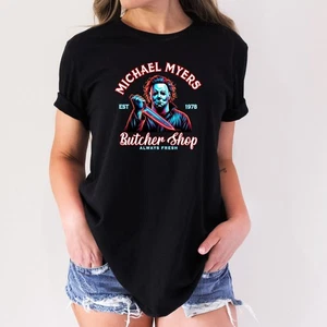 Michael Myers Horror Halloween Adult Humor Funny T-Shirt - Picture 1 of 3