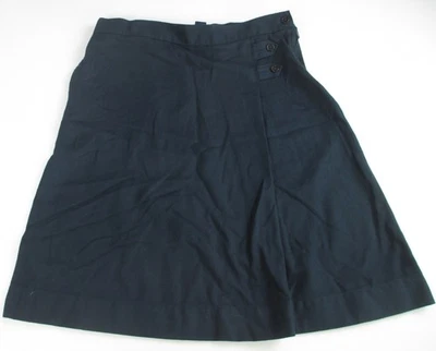Saia LANDS END uniforme escolar marinho linha A abaixo do joelho meninas tamanho 16 GC - Imagem 1 de 4