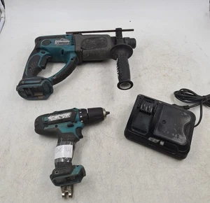 Lot of 3 Makita Cordless Tools DF331D BHR202 - Used, Working - Picture 1 of 19